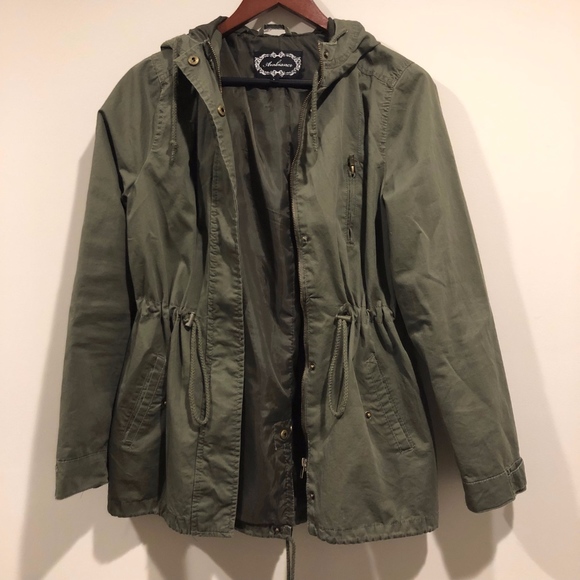 Ambiance Jackets & Blazers - Ambiance Green Utility Jacket